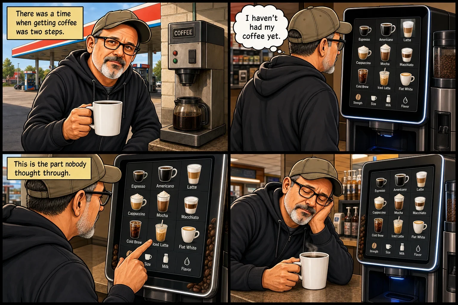 I Need Coffee Before I Can Operate the Coffee Machine