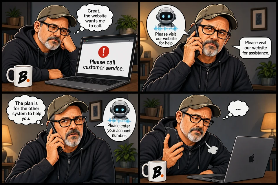 The Website Says Call. The Phone Says Go Online.