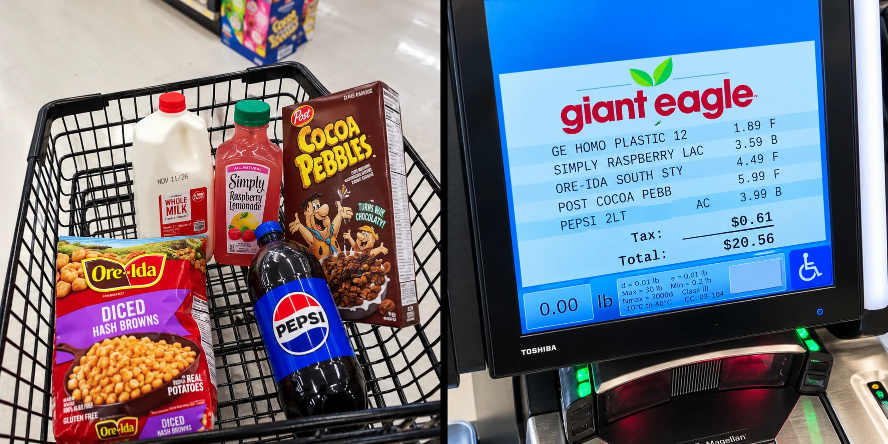 Five Things in My Cart. Twenty Dollars Gone.