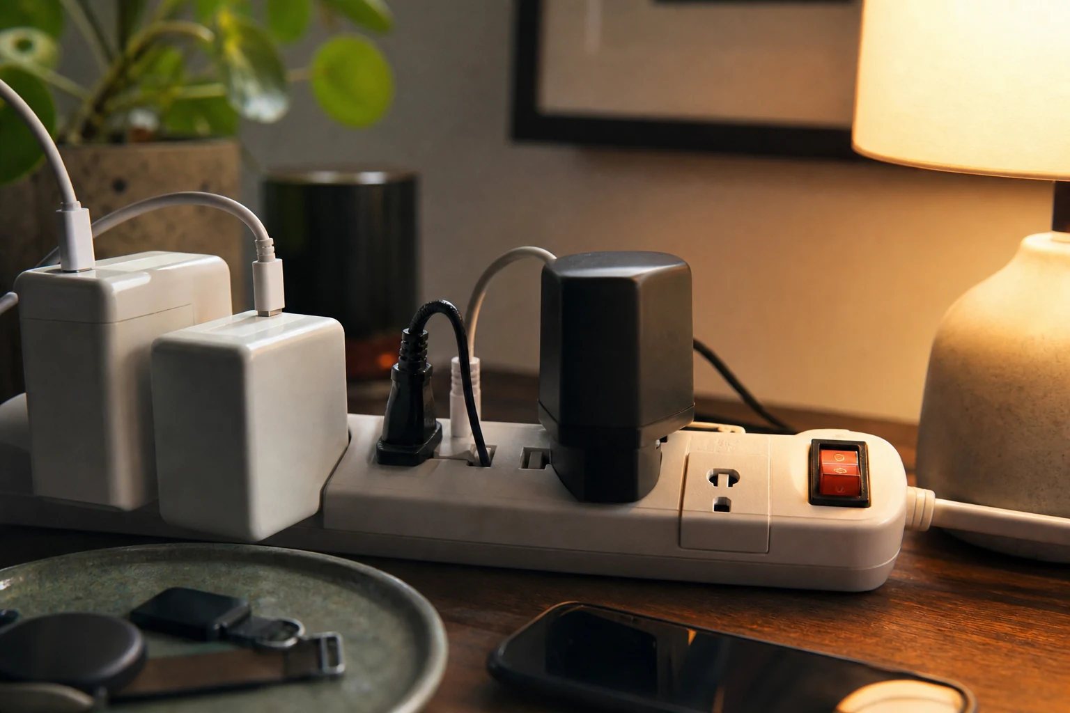 The Power Strip Has Six Outlets. The Plugs Disagree.