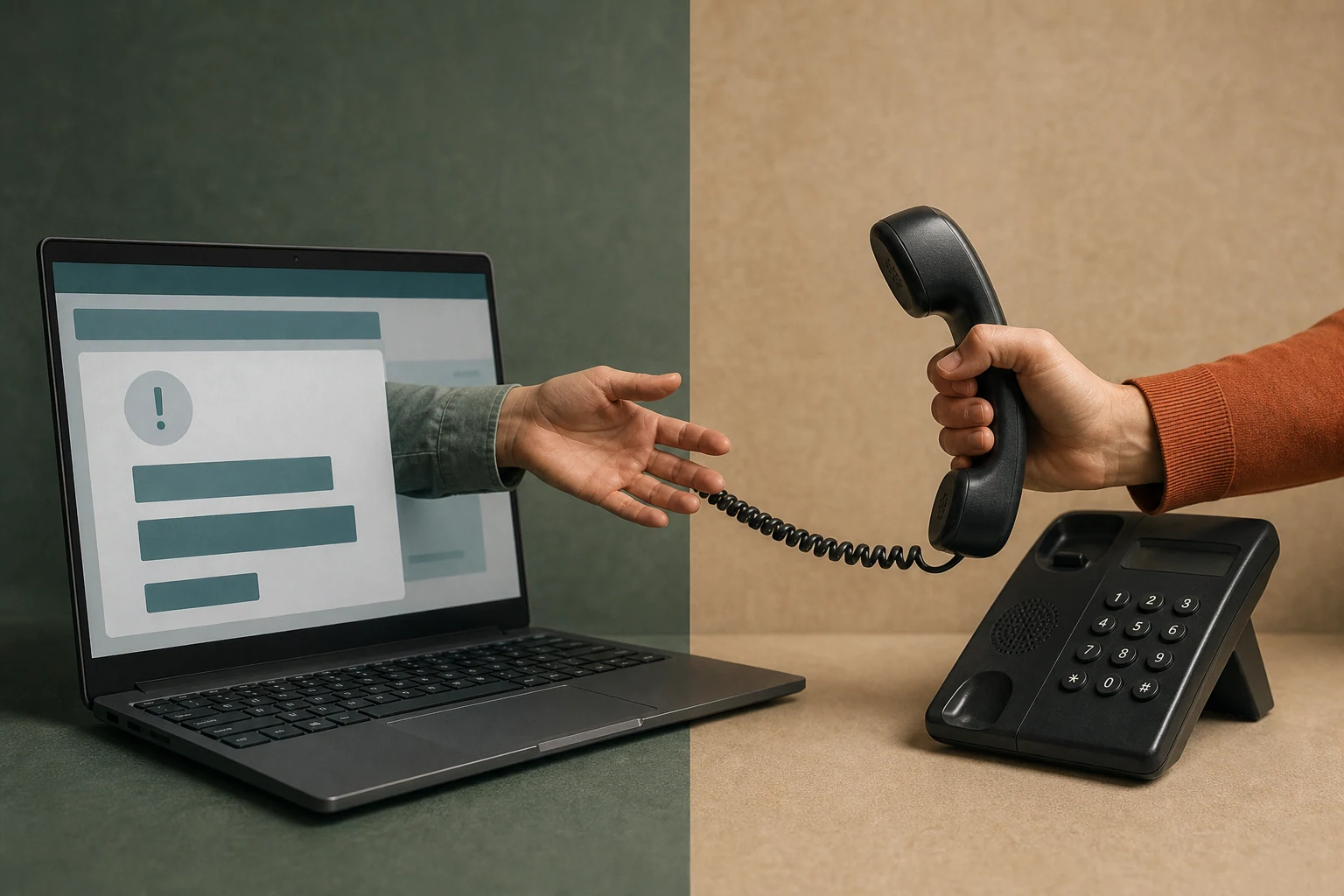 The Website Says Call. The Phone Says Go Online.
