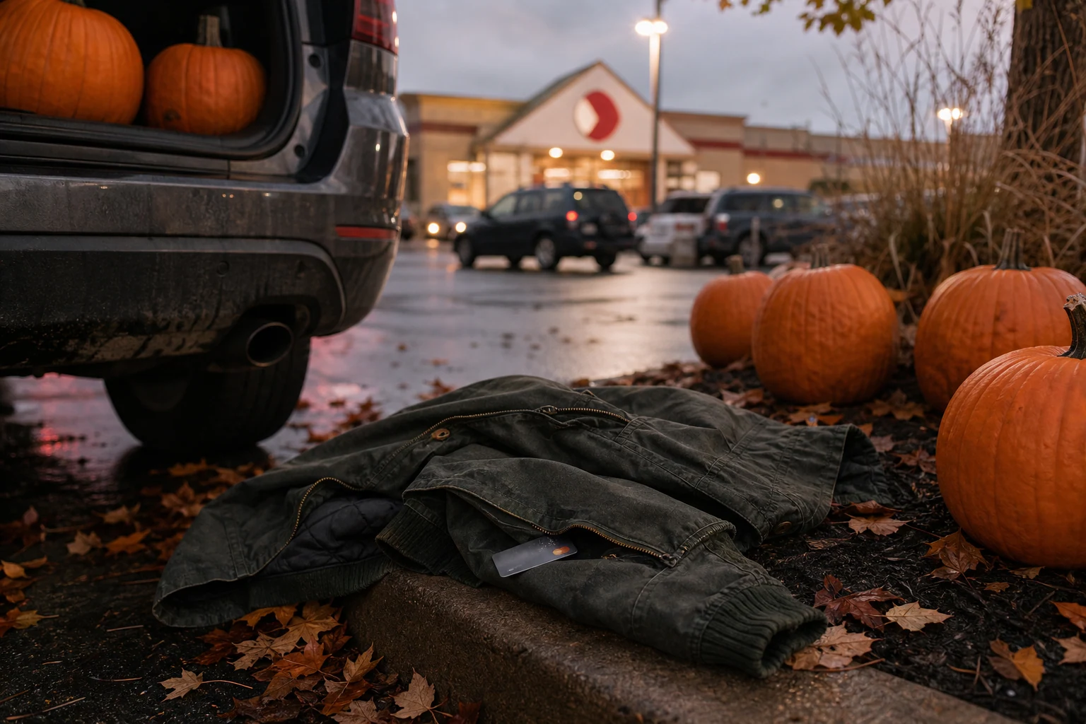The Pumpkins Left. The Debit Card Stayed Behind.