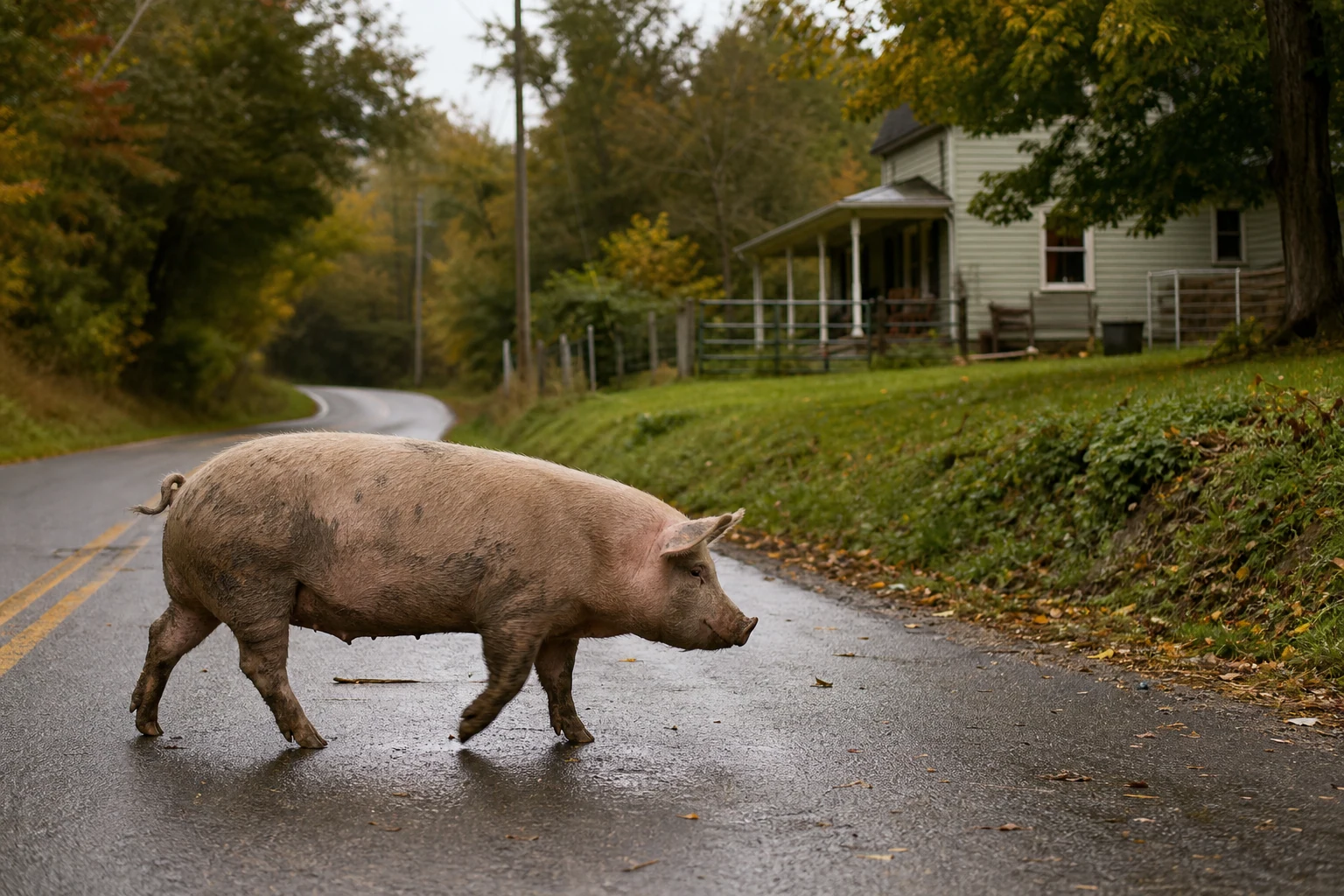 The Cameron Road Hog Lived Right There