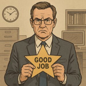 Frustrated Worker Highlighting Workplace Entitlement